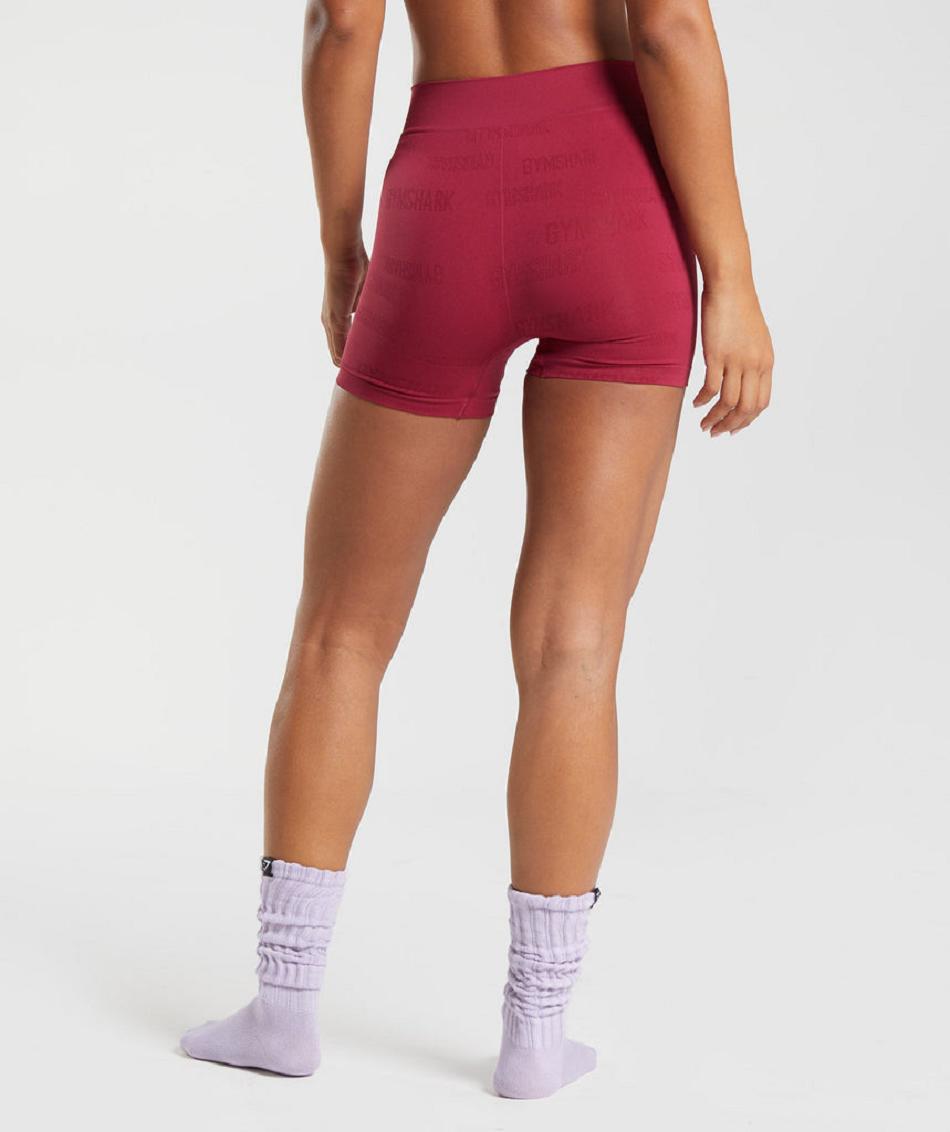 Gymshark Seamless Jacquard Ženske Boxer Roze | HR 3176VRW